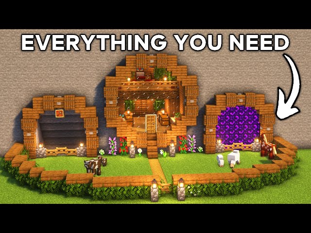 Minecraft: How to Build a Mountain House | Tutorial🏠