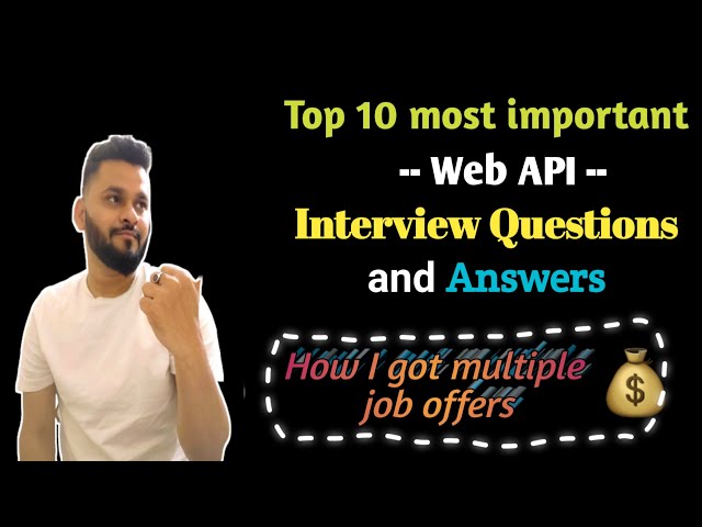 Top most asked Web API interview questions and answers | Web API interview series | Part - 1