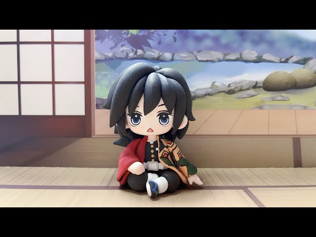 DIY Clay Tutorial: Demon Slayer 鬼滅の刃—Giyu Tomioka 冨岡義勇💗