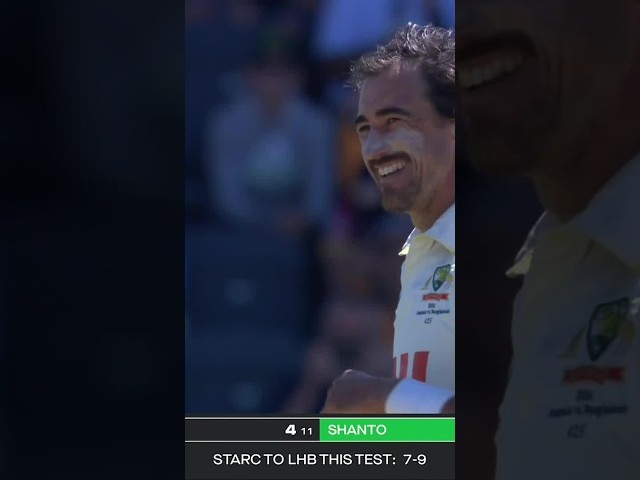 Starc on a hat-trick for the second time in two days! #AUSvBAN