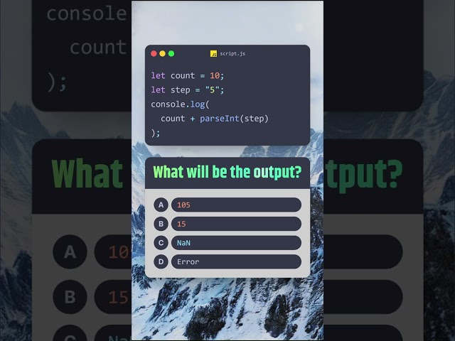 Can you guess this JS output? 🤔 Try this code challenge! #JavaScript #Coding #Shorts