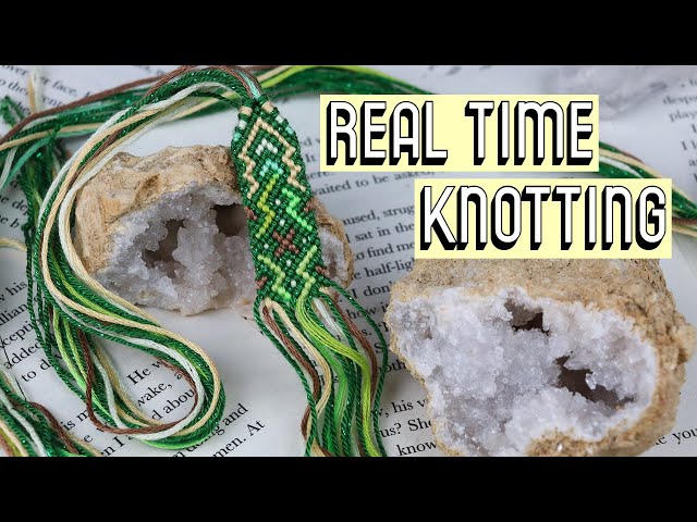 FINISHING AN UNFINISHED BRACELET [CC] || Real Time Knotting