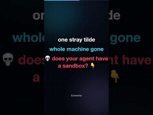 One stray tilde. The AI agent deleted his whole computer. 💀 #ai