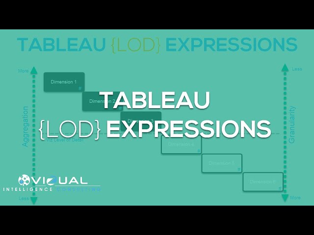 Tableau LOD Expressions  [Overview of Tableau Level of Detail Calculation]