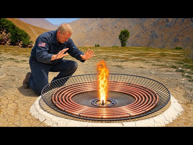 The crazy idea of ​​a 60-year-old plumber! Free energy source from copper pipe, fans guard