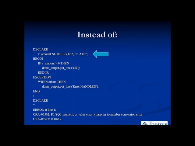 Oracle PL/SQL Best Practices Part 1
