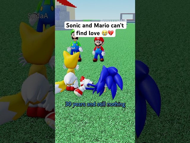SONIC and MARIO CAN’T BE HAPPY 😭💔 #roblox #micup #sonic