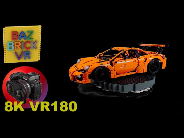 Lego Review 42056 Porsche 911 GT3 RS BazBrickVR S01E40 VR180 3D 8K/4K