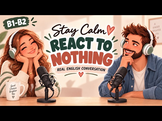 English Podcast For Learning English | Real English Conversation Practice |The Power of Not Reacting