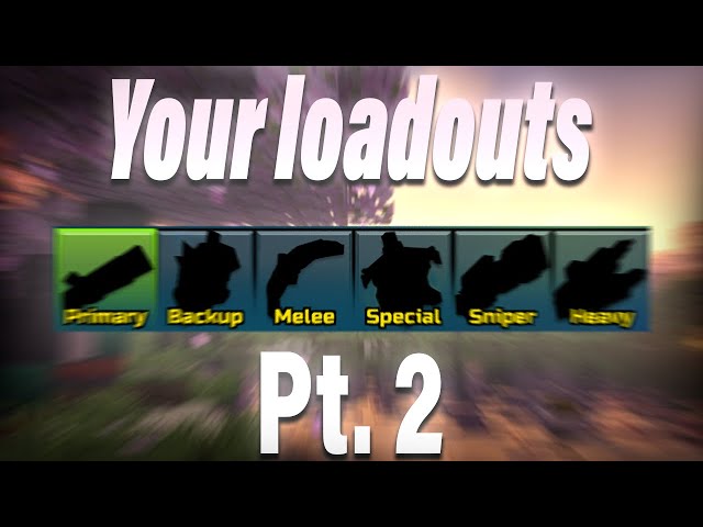 Pixel Gun 3D | Clips with your loadouts pt.2