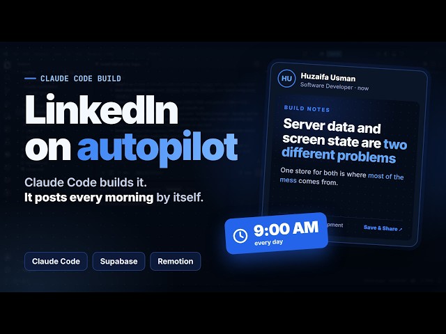 Building a LinkedIn Auto-Poster with Claude Code and Supabase