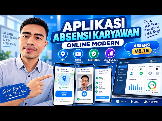 APLIKASI ABSENSI KARYAWAN & SEKOLAH ONLINE TERBARU Google Apps Script
