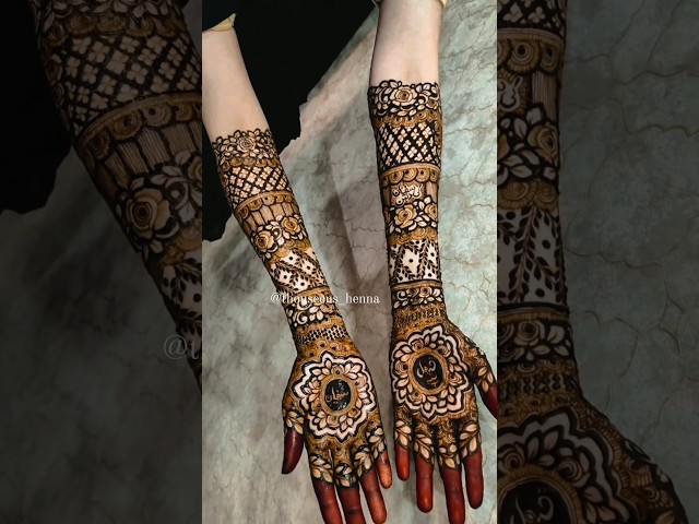#bridalmehndi Heavy Bridal Henna Design