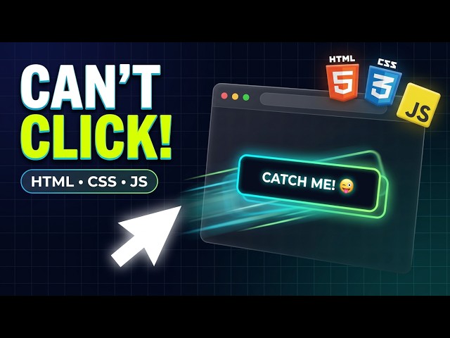 Try To Catch Me You Can 🤪 | Html CSS Javascript Codding 