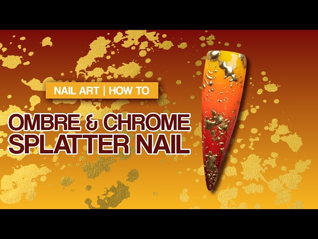 Ombre & Chrome Splatter 🫟💅🏼 | Nail Art How To
