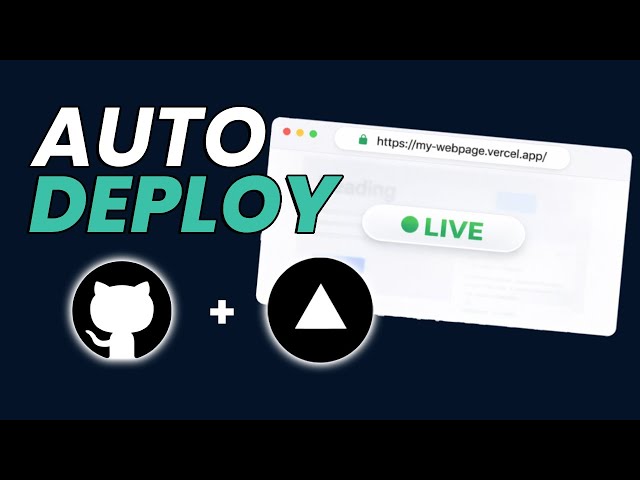 How to Auto-Deploy Your Web App for FREE (GitHub & Vercel)