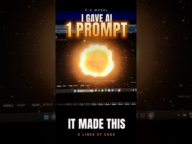 I gave AI ONE prompt.... and it made THIS🤯