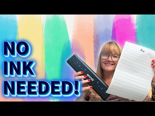 NEWYES Thermal Printer Review + Free Canva Tracing Sheets