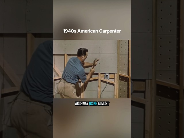 How 1940s American Carpenters Worked With One Tool 😯
