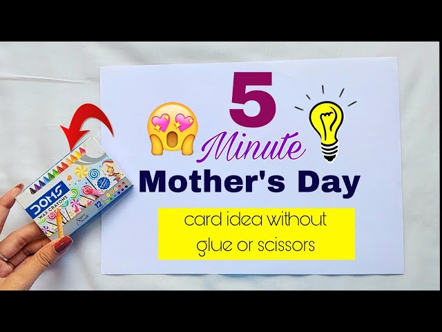 How to make mother's day gift without glue or scissors/mother's day gift/diy mother's day gift ideas