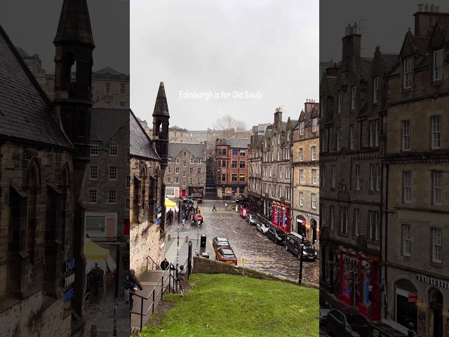 Edinburgh ❄️ A City for Old Souls. #scotland #shorts #viral
