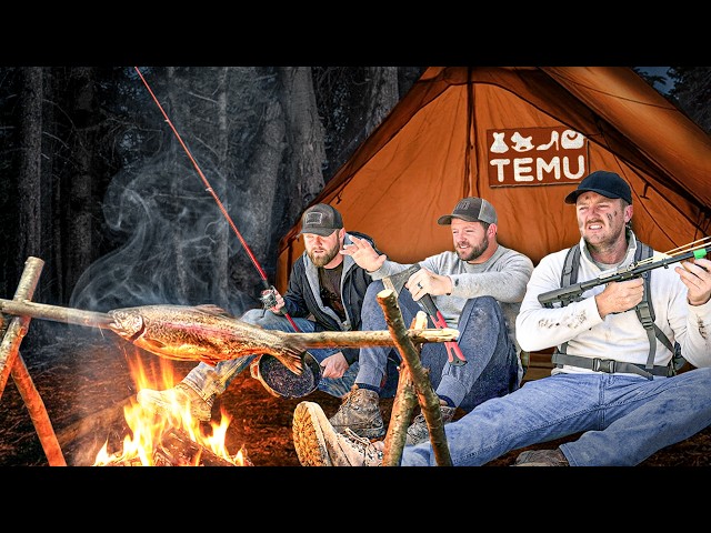 $500 TEMU Hunting and Fishing Survival Challenge!