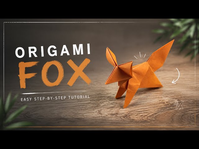 Easy Origami Fox 🦊 | Step-by-Step Paper Fox Tutorial (Beginner Friendly)