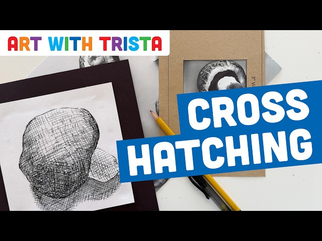 Cross Hatching and Hatching Art Tutorial - Art With Trista Video Tutorial
