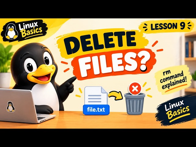 How to Delete Files in Linux? 🐧 | rm Command Explained | Lesson 9
