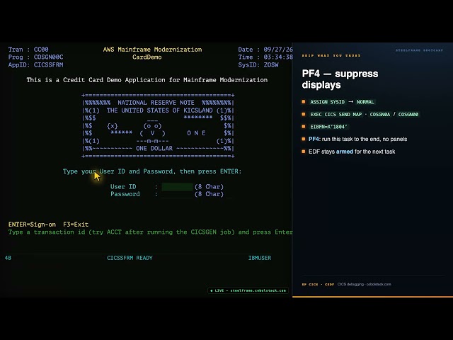 CICS Debugging with CEDF