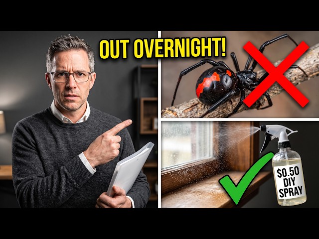 Spider Invasion? The $0.50 Herbal Spray That Drives Spiders Out Overnight
