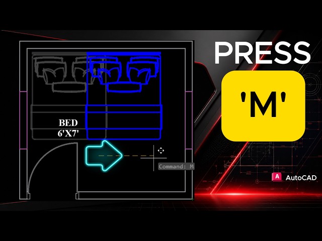Move Objects 5X Faster in AutoCAD (Stop Wasting Time)
