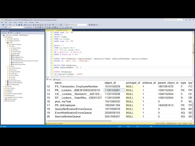 A brief overview of T-SQL (Microsoft's SQL Server dialect)