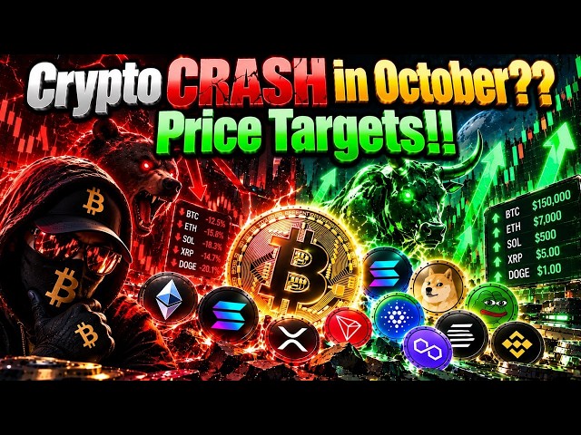 Bitcoin Altcoins Crypto CRASH in October?? Price Targets Worst Case