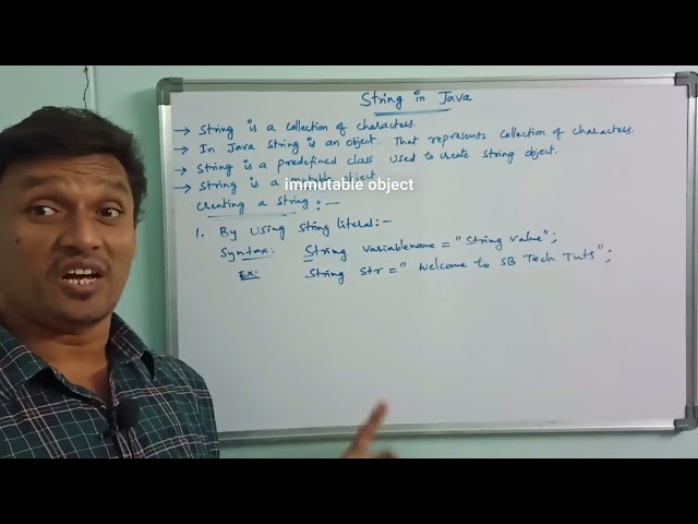 strings in java | Java Programming | in Telugu