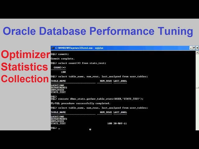 Oracle Database Performance Tuning - Optimizer Statistics Gathering - 11g, 12c, 19c, 20c