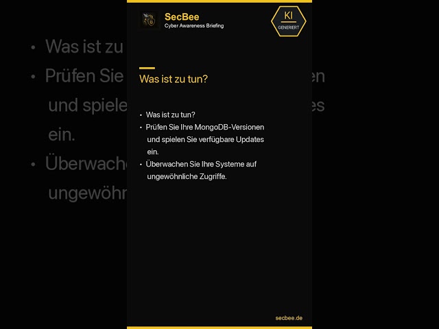 Datenbank-Admins: MongoDB-Schwachstellen sichern