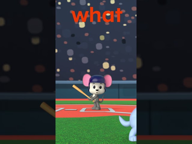 Kindergarten Sight Word: What | ABCmouse #learning #sightwordsforkids #baseball #mlb #education