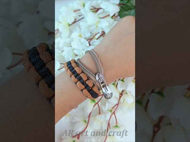Make this bracelet, when you are bored✨🤩 #shorts #youtubeshorts #art #craft #love