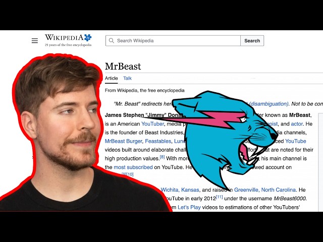 I read the entire MrBeast Wikipedia page