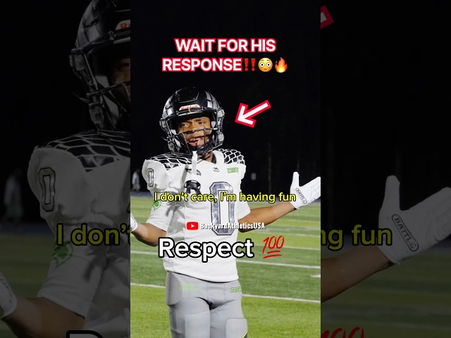 The realest response I’ve ever heard‼️ #footballshorts #footballplayer #footballskills #trashtalk
