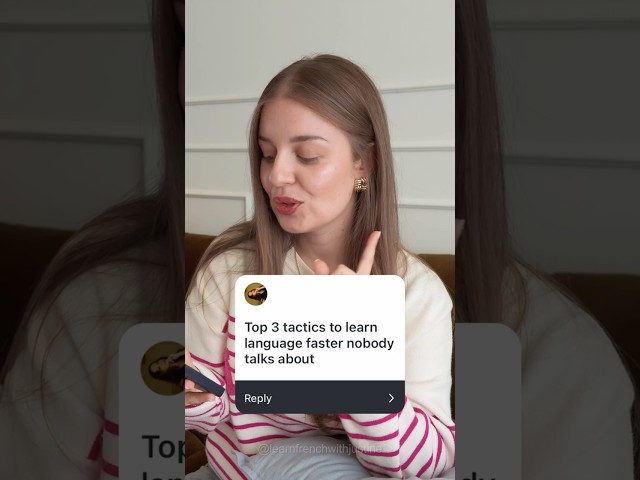 One of My Best French Learning Tips 🇫🇷
