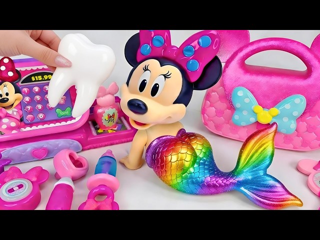 Minnie Mouse 2026🎀 Set Unboxing del maquillaje vs juego médico rosa de Minnie, colección de Disney