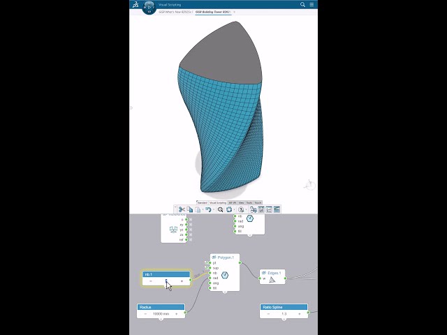 Displaying Intermediate Geometries during the Update in CATIA Visual Scripting