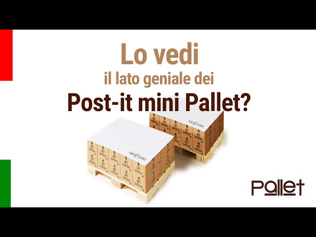 Post-it mini pallet, gadget aziendali personalizzati di produzione Proramillenote