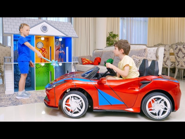 Alex and His Superhero Playhouse! 🦸‍♂️🏠 Kids Learn the Power of Teamwork! 🤝✨