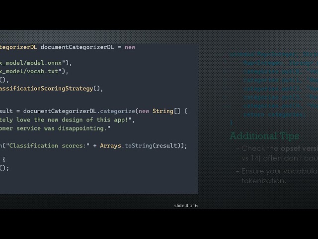 Fixing Empty Results from Apache OpenNLP ONNX Models by Setting includeTokenTypeIds