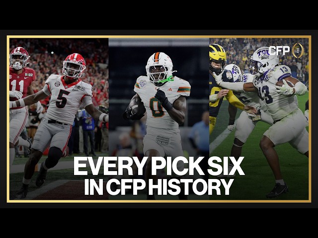 EVERY PICK SIX IN CFP HISTORY 🚫