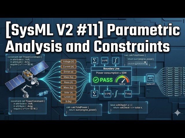 [SysML V2 #11] Parametric Analysis and Constraints
