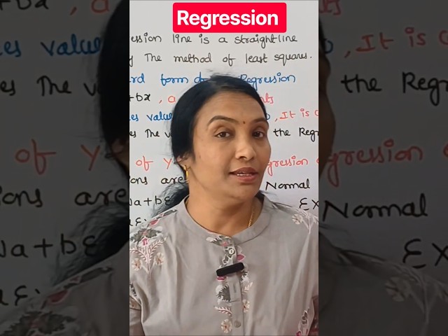 Regression Equations | #msfimp #jntuhmsf #MSF #MSFR25 #Mathematicalstatisticalfoundation #shorts